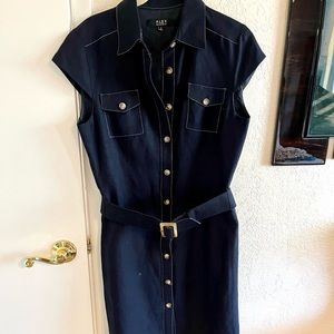 Navy blue jumper dress